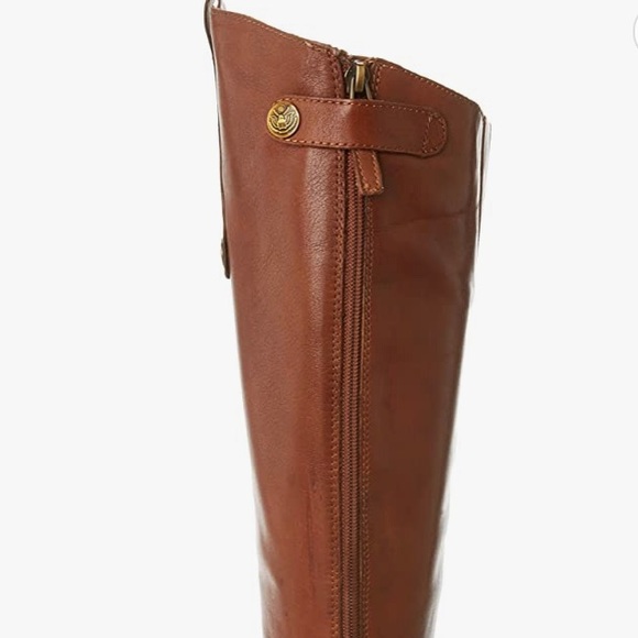 SOLD! Sam Edelman Women's Penny Classic Equestrian Brown Leather Knee High Boots - Picture 5 of 16